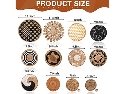 Decoração Boho para Quarto Padrão Africano Parede Boho Armazenamento de Cozinha