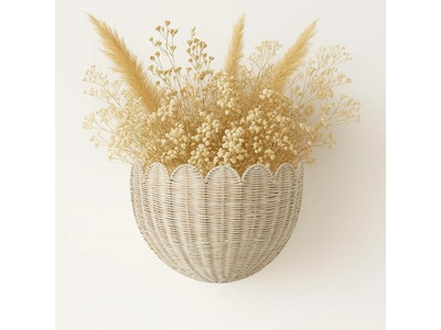 Cestas Africanas Decoração de Parede Arte para Quarto Boho Preto e Branco