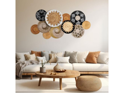 Decoração de Quarto Boho Parede para Sala Colorida Costeira