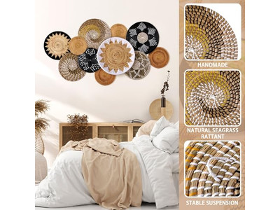 Decoração de Quarto Boho Parede para Sala Colorida Costeira