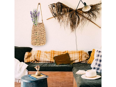 Decoração de Parede Boho Panier Arte de Placa Redonda